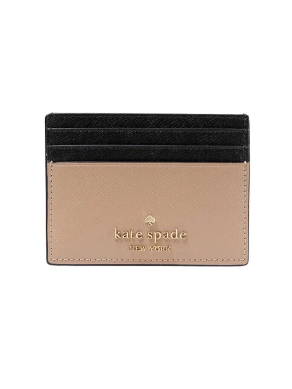 Kate Spade New York Madison Colorblock Saffiano Leather Card Holder Wallet NWT